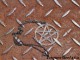 Řetízek pentagram - čiré plexisklo
